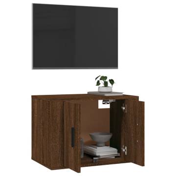 Wall Mounted TV Cabinet Brown Oak | Stylish & Practical Design