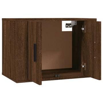 Wall Mounted TV Cabinet Brown Oak | Stylish & Practical Design