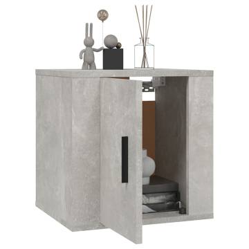 Wall Mounted TV Cabinets 2 pcs in Concrete Grey - Stylish Storage