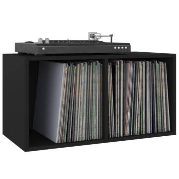 Vinyl Storage Box Black 71x34x36 cm - Stylish & Durable