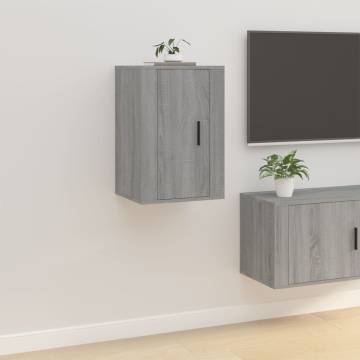 Wall Mounted TV Cabinet Grey Sonoma | Stylish & Practical