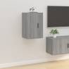 Wall Mounted TV Cabinet Grey Sonoma 40x34.5x60 cm Colour grey sonoma Quantity in Package 1 Height 60 cm Width 40 cm 