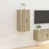 Wall Mounted TV Cabinet Sonoma Oak 40x34,5x80 cm Colour sonoma oak Quantity in Package 1 Height 80 cm Width 40 cm 