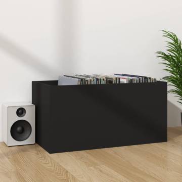 Vinyl Storage Box Black 71x34x36 cm - Stylish & Durable