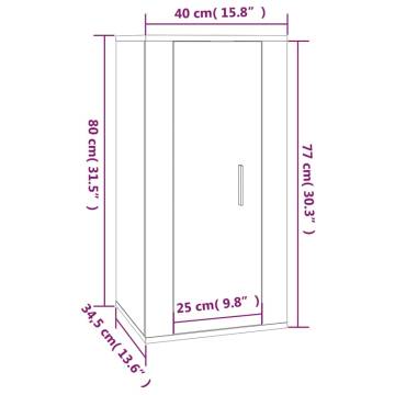 Wall Mounted TV Cabinet Sonoma Oak - Stylish & Practical