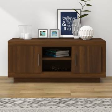 Brown Oak TV Cabinet | Stylish & Practical 102x35x45 cm