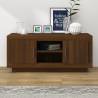 TV Cabinet Brown Oak 102x35x45 cm Engineered Wood Colour brown oak Quantity in Package 1 