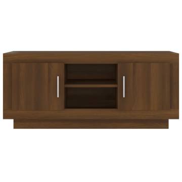 Brown Oak TV Cabinet | Stylish & Practical 102x35x45 cm