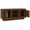 Brown Oak TV Cabinet | Stylish & Practical 102x35x45 cm