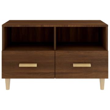 Stylish Brown Oak TV Cabinet - 80x36x50 cm | HipoMarket