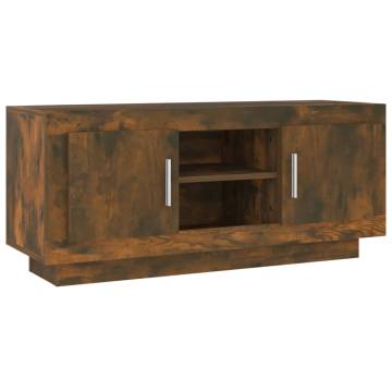 Stylish Smoked Oak TV Cabinet - 102x35x45 cm | HipoMarket