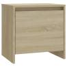 Elegant Sonoma Oak Bedside Cabinet - 45x34x44.5 cm