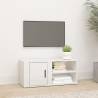 TV Cabinet High Gloss White 80x31,5x36 cm Engineered Wood Colour high gloss white Quantity in Package 1 