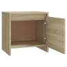 Elegant Sonoma Oak Bedside Cabinet - 45x34x44.5 cm