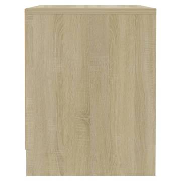 Elegant Sonoma Oak Bedside Cabinet - 45x34x44.5 cm