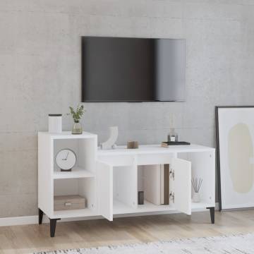 Stylish White TV Cabinet - 100x35x55 cm | Hipomarket