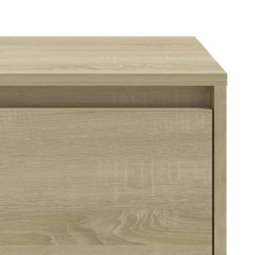 Elegant Sonoma Oak Bedside Cabinet - 45x34x44.5 cm