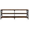 TV Cabinet Smoked Oak - Industrial Design 140x40x50 cm