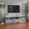 TV Cabinet Concrete Grey 150x30x44.5 cm Engineered Wood Colour concrete grey Quantity in Package 1 Width 150 cm Depth 30 cm 