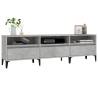 Stylish Concrete Grey TV Cabinet - 150x30x44.5 cm | HipoMarket