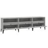 Stylish Concrete Grey TV Cabinet - 150x30x44.5 cm | HipoMarket