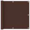 Balcony Screen Brown 90x500 cm Oxford Fabric Colour brown Size 90 x 500 cm Quantity in Package 1 