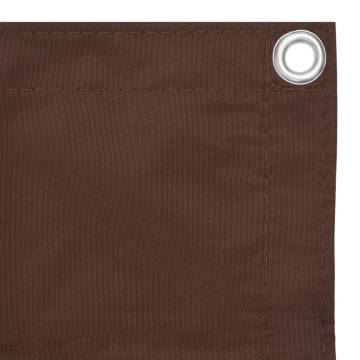 Balcony Screen Brown 90x500 cm - Waterproof Oxford Fabric