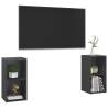 Stylish Grey TV Cabinets - 2 pcs | Engineered Wood | Hipomarket