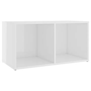 Modern High Gloss White TV Cabinets - 2 pcs | Hipomarket