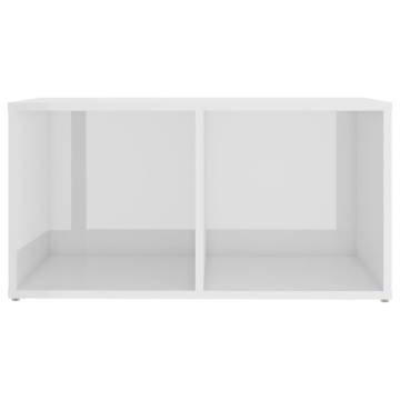 Modern High Gloss White TV Cabinets - 2 pcs | Hipomarket