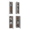 Stylish Grey Sonoma TV Cabinets - 4 pcs | Hipomarket UK