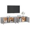 Wall-mounted TV Cabinets 2 pcs Grey Sonoma - Stylish Storage