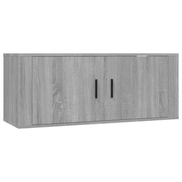 Wall-mounted TV Cabinets 2 pcs Grey Sonoma - Stylish Storage