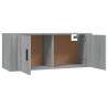 Wall-mounted TV Cabinets 2 pcs Grey Sonoma - Stylish Storage