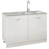 Double Stainless Steel Kitchen Sink - 1200x500 mm | HipoMarket