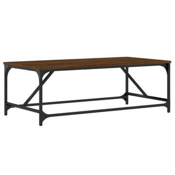 Elegant Brown Oak Coffee Table - 100x50x35 cm | HipoMarket