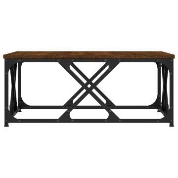 Elegant Brown Oak Coffee Table - 70x70x30 cm | Hipo Market