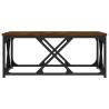 Elegant Brown Oak Coffee Table - 70x70x30 cm | Hipo Market