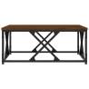 Elegant Brown Oak Coffee Table - 70x70x30 cm | Hipo Market