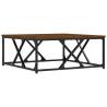 Elegant Brown Oak Coffee Table - 70x70x30 cm | Hipo Market