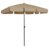 Beach Umbrella Taupe 200x125 cm Colour taupe Size 200 x 125 cm Quantity in Package 1 