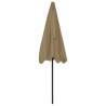 Beach Umbrella Taupe 200x125 cm | UV Protection & Tilt Function