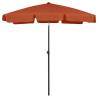 Beach Umbrella Terracotta 180x120 cm Colour terracotta Size 180 x 120 cm Quantity in Package 1 