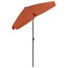 Terracotta Beach Umbrella 180x120 cm - UV Protection