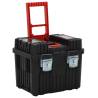 Toolbox Trolley Black and Red - Durable Polypropylene Storage