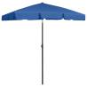 Beach Umbrella Azure Blue 180x120 cm | UV Protective Shade