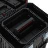 Toolbox Trolley Black and Red - Durable Polypropylene Storage