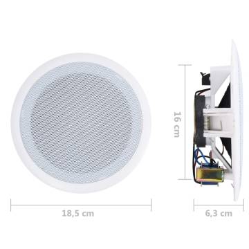 Built-in Wall and Ceiling Speakers - 80W (2 pcs) | HipoMarket