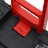 Toolbox Trolley Black and Red - Durable Polypropylene Storage