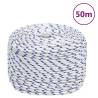 Boat Rope White 8 mm 50 m Polypropylene Colour white and blue Quantity in Package 1 Length 50 m Diameter 8 mm 